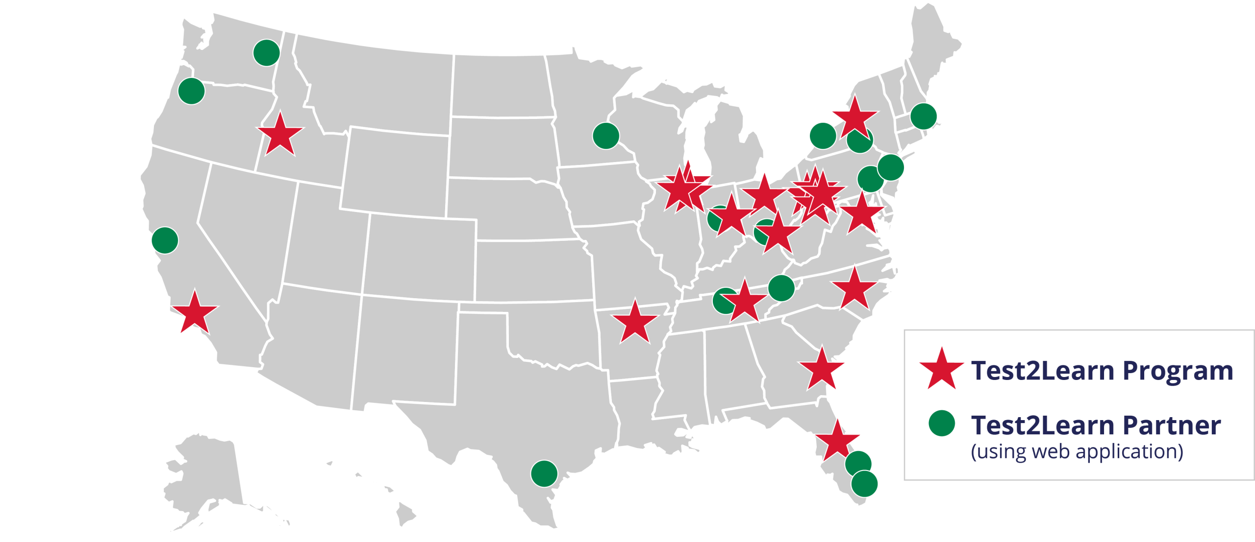 Past Program map